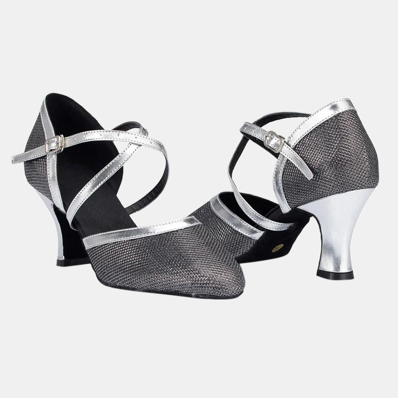 Escarpins noirs | Talon carré stable avec brides croisées ajustables