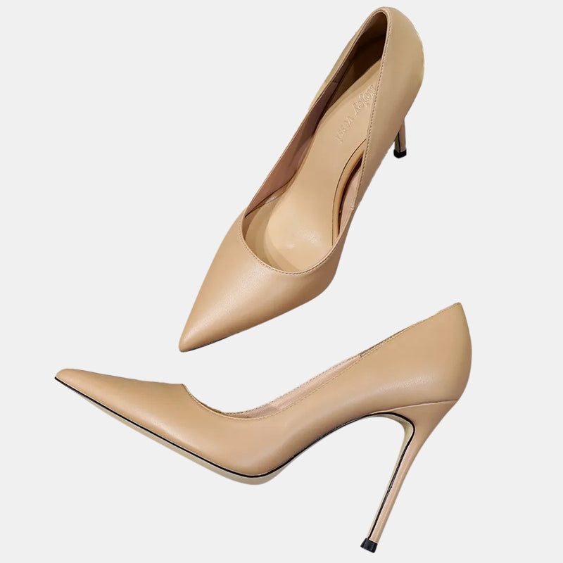 Escarpins nudes | Design classique avec talon aiguille et semelle intérieure rembourrée