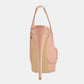 Escarpins nudes | Plateforme avec bout ouvert et doublure en cuir souple