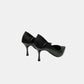 Escarpins noirs | Cuir lisse avec talon fin et semelle antidérapante