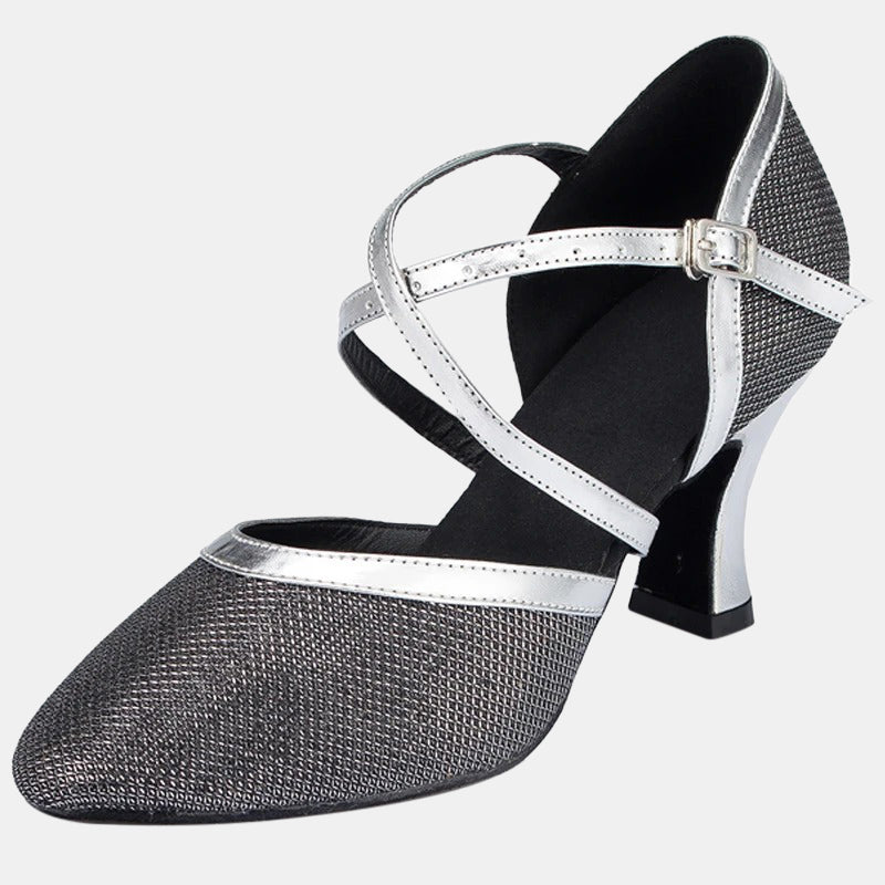 Escarpins noirs | Talon carré stable avec brides croisées ajustables